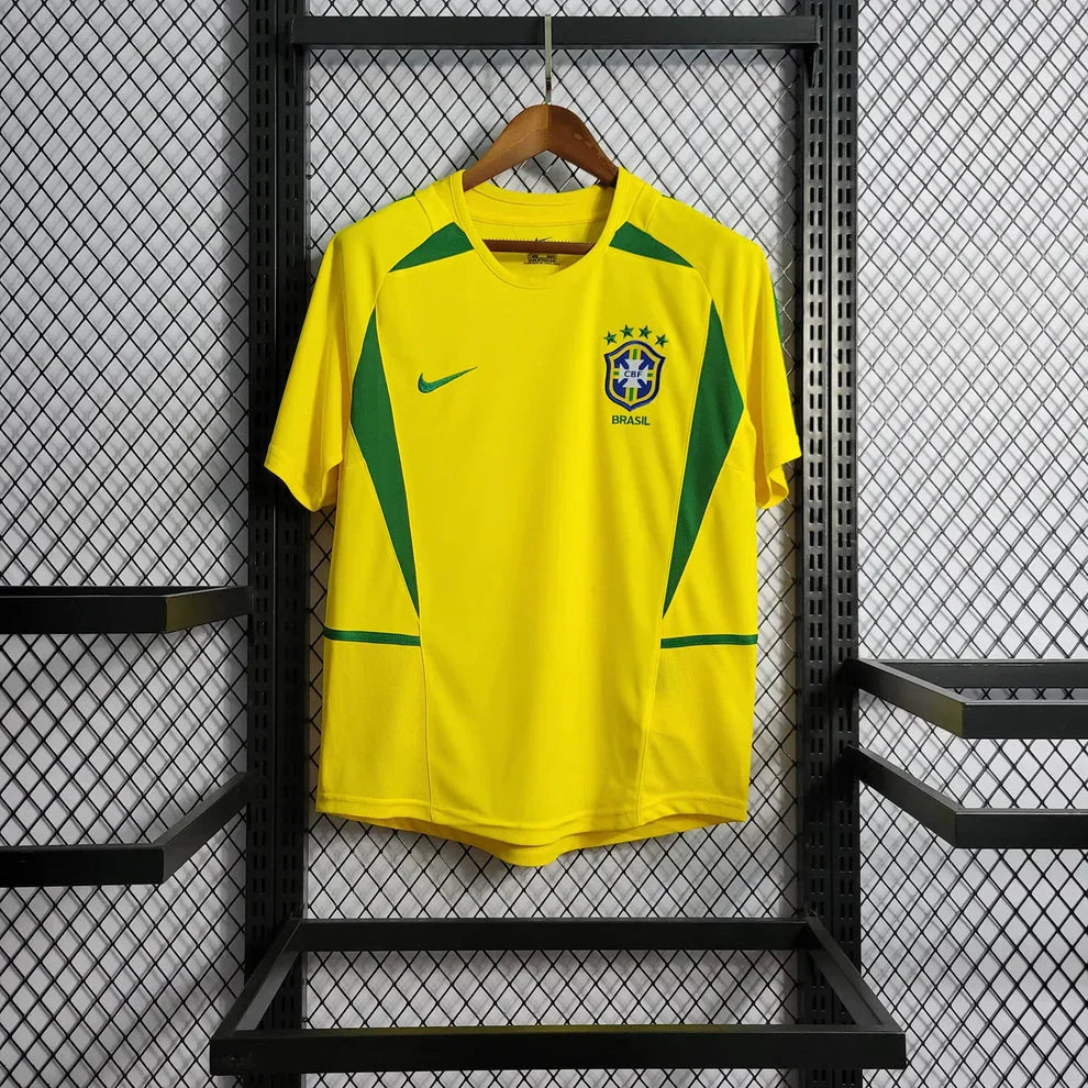 Retro Maillot Domicile Maillot Brésil 2002